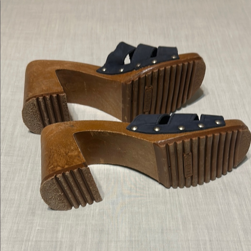 The Leather Collection Women's Heeled Sandals Made in Italy - Picture 5 of 7